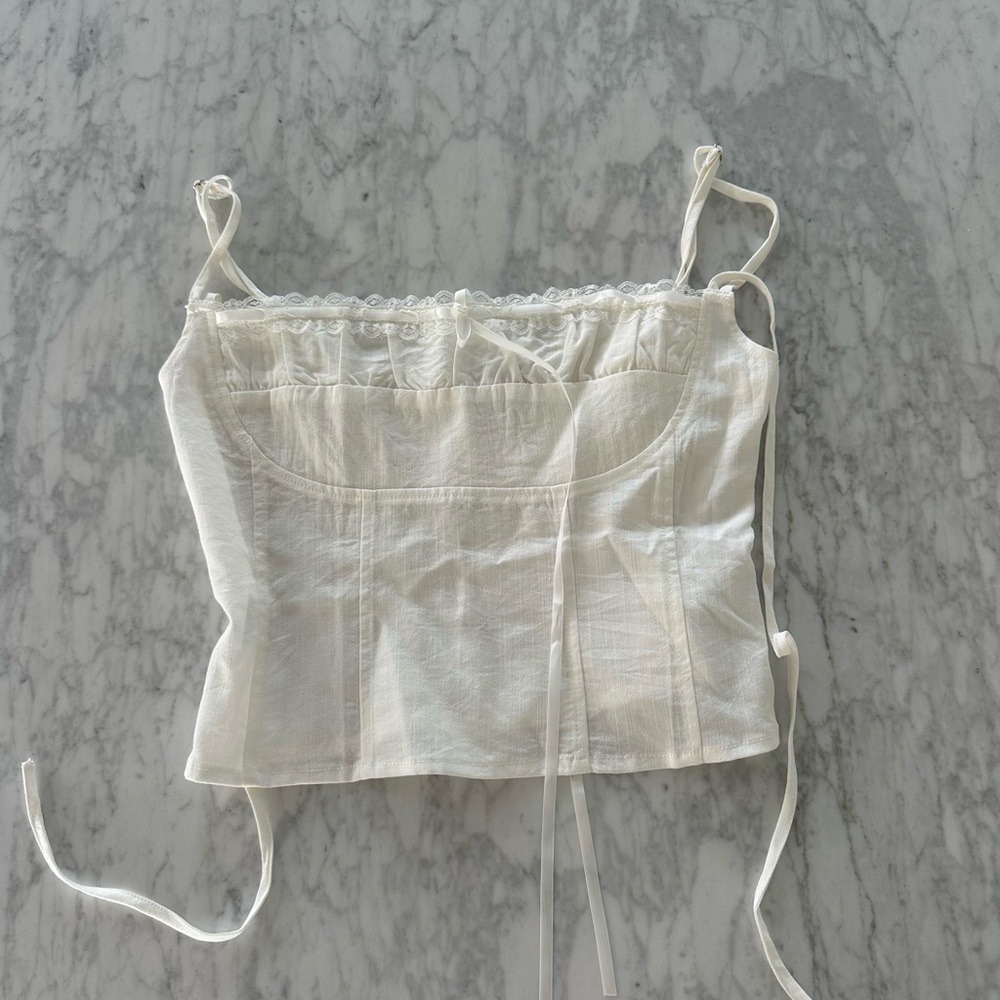 Princess Polly Cream Camisole Top